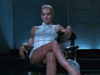 Шерон Стоун в фильме Основной инстинкт