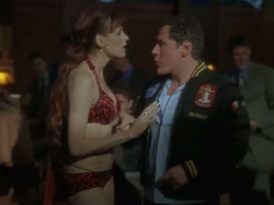 Стриптиз Фамке Янссен в фильме Всё схвачено!